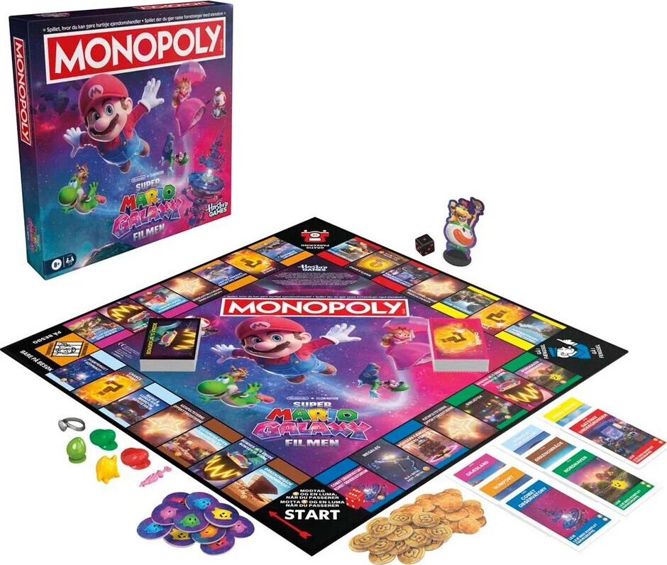 Monopoly - Super Mario Galaxy Movie Dk/no
