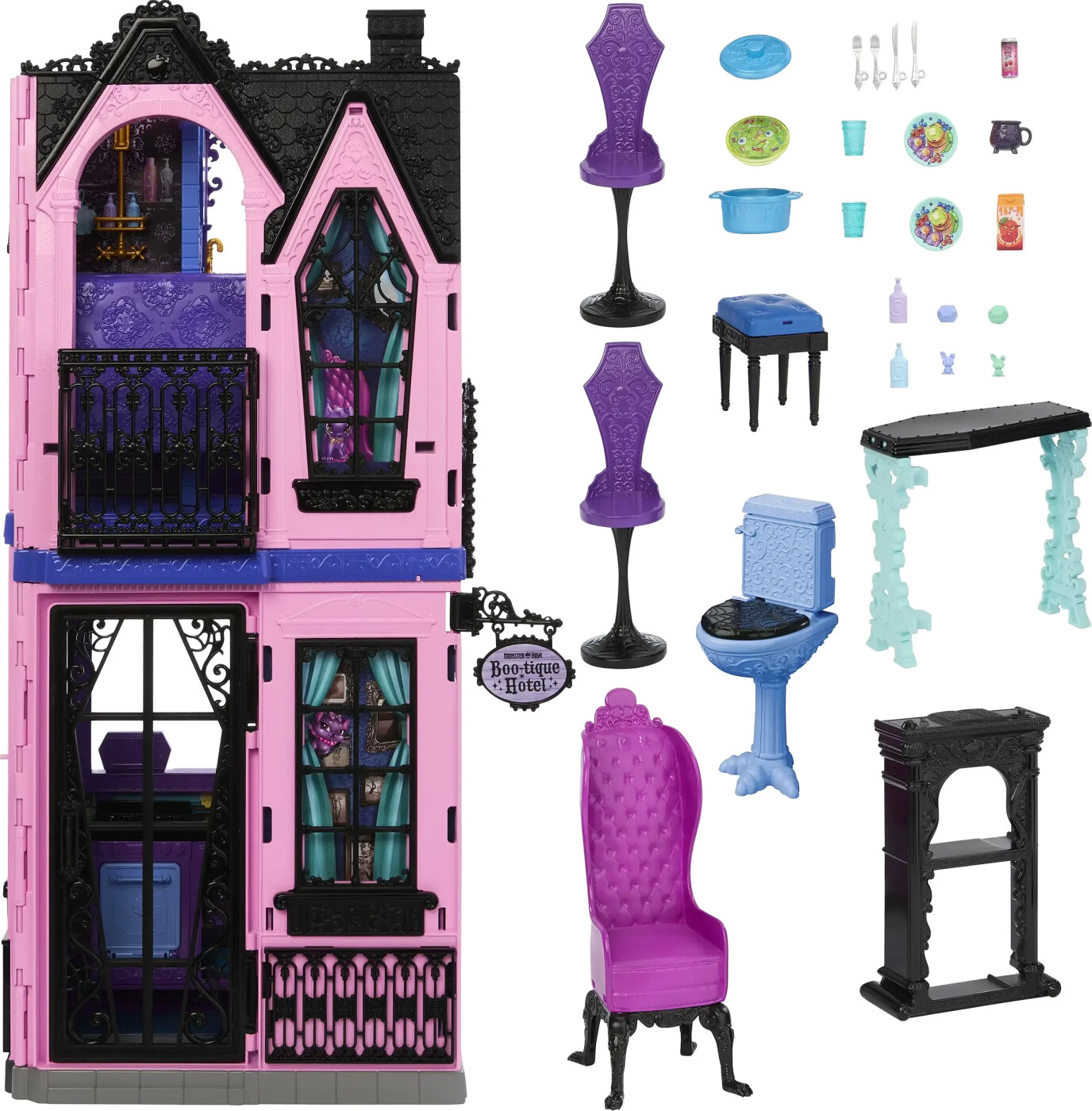Monster High - Boo-tique Hotel - Dukkehus - Fold & Store