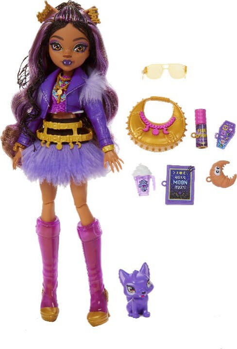 Monster High - Clawdeen Wolf Core Doll - Dukke Med Tilbehør