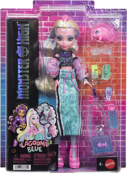 Monster High - Lagoona Blue Core Doll - Dukke Med Tilbehør