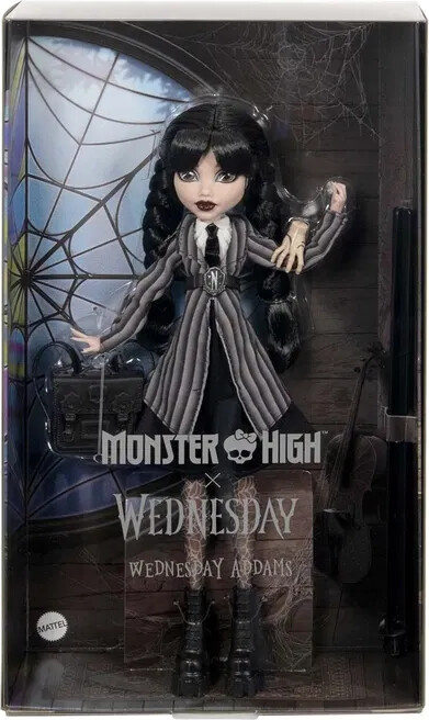 Monster High Dukke - Wednesday - Wednesday Addams - Mattel