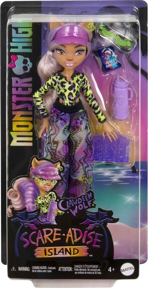 Monster High Dukke - Clawdeen - Scare-adise Island