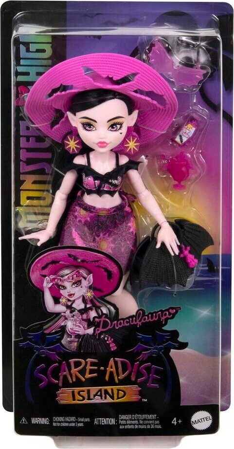 Monster High Dukke - Draculaura - Scare-adise Island