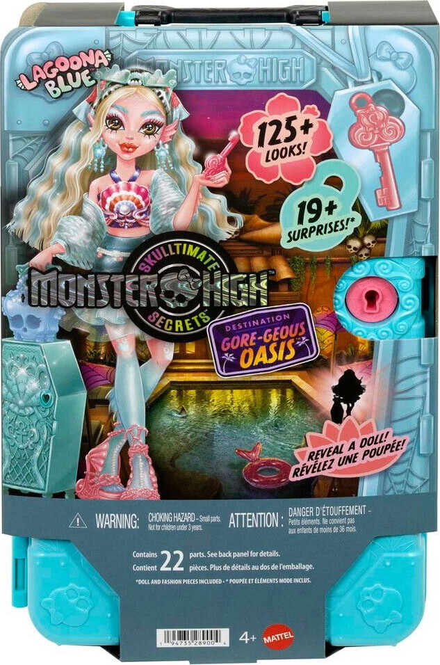 Monster High Skulltimate Secrets Lagoona Blue - Dukke