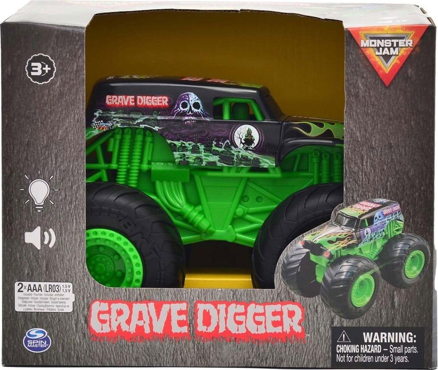 Monster Jam - 1:24 Lights & Sounds Truck - Grave Digger