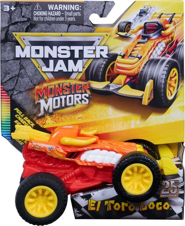 Monster Jam - 1:64 Monstermotors 1pk Assorterede - Spin Master