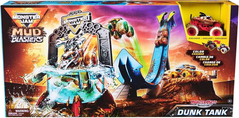 Monster Jam - Dunk Tank Legesæt - Mud Blasters - 1:64 - Spin Master