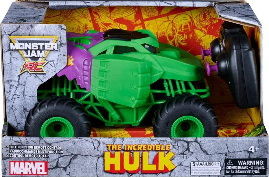 Monster Jam - Rc 1:24 Marvel Hulk - Spin Master
