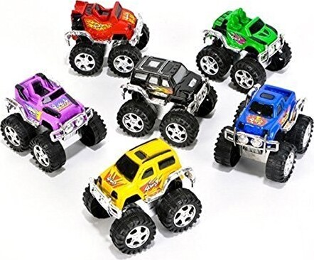 Monster Truck Med Lyd Og Lys - Metal - Assorteret