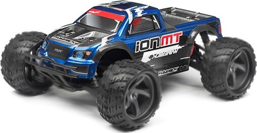 Billede af Monster Truck Painted Body Blue With Decals Ion Mt - Mv28068 - Maverick Rc