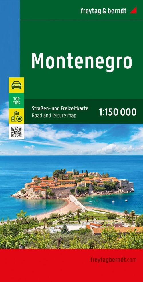 Freytag & Berndt - Montenegro Road And Leisure Map - English book