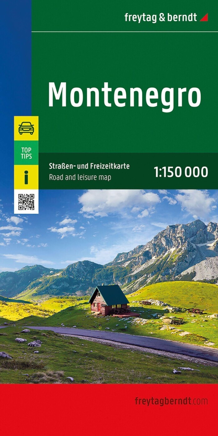 Montenegro Road And Leisure Map - English book