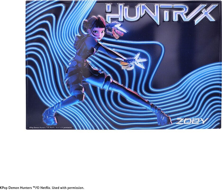 Moriarty Art Project - Kpop Demon Hunters - Embossed Aluminum Poster Zoey