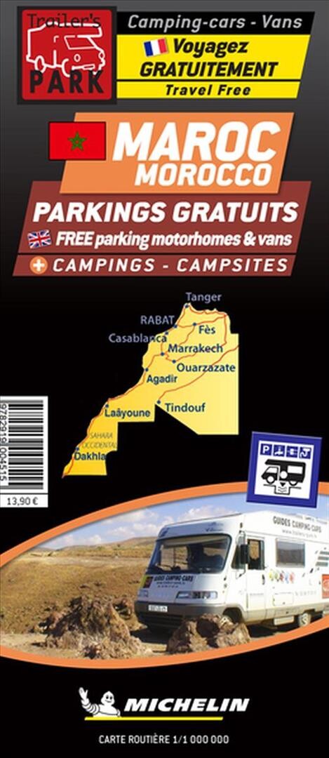 Billede af Morocco: Autocamper Map - Aires Camping-cars - Diverse - English Book
