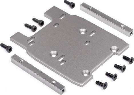 Motor Plate (gray/4mm) - Hp115354 - Hpi Racing