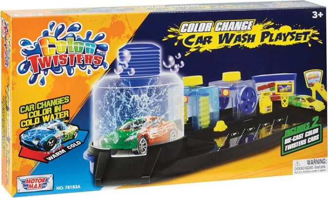 Motormax - Twisters Colour Change Car Wash Playset (22411)