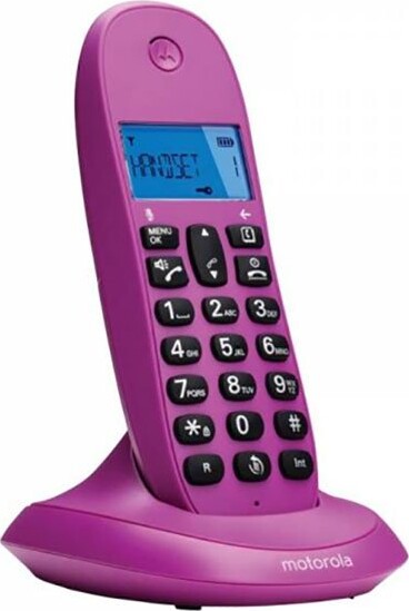 Motorola - Trådløs Fastnet Telefon - C1001 - Pink