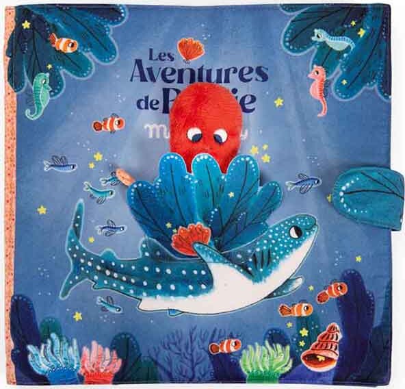 Moulin Roty - Aktivitetsbog I Stof 25 Cm - Les Aventures De Paulie - Bog