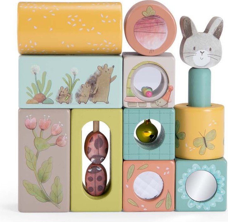 Moulin Roty - Aktivitetsklodser - Trois Petits Lapins