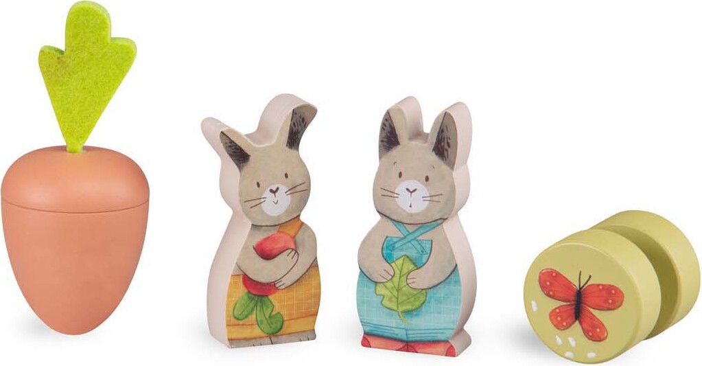 Moulin Roty - Aktivitetslegetøj - Haven - Trois Petits Lapins