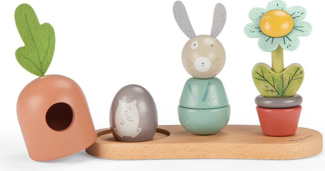 Moulin Roty - Aktivitetslegetøj - Stablehaven - Trois Petits Lapins