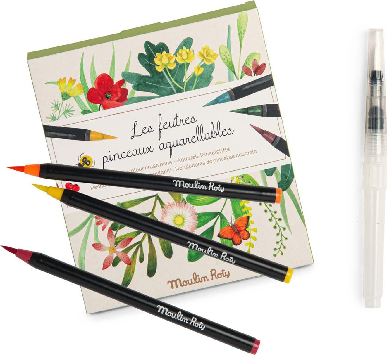 Moulin Roty - Akvarel Penseltusser 12 Stk - Le Jardin Du Moulin