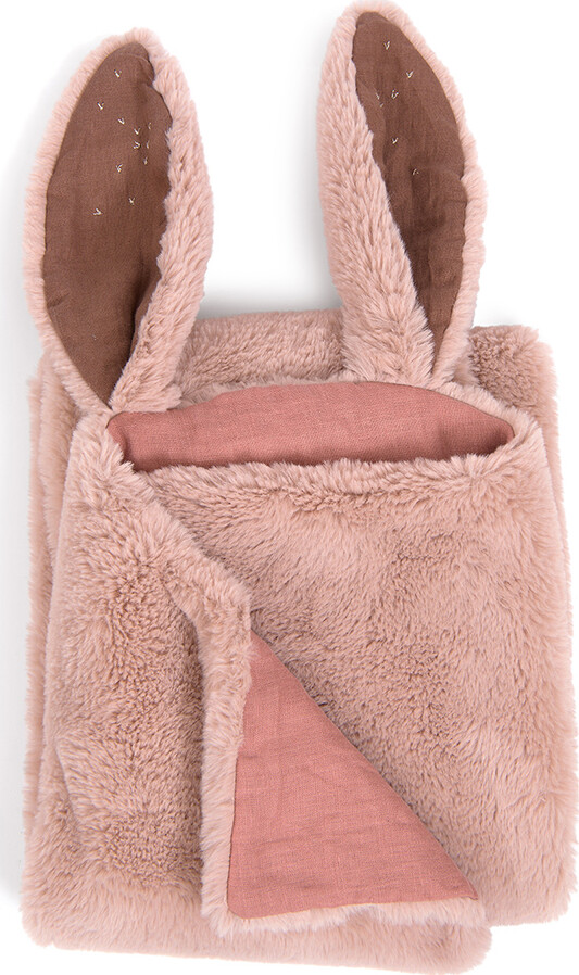 Moulin Roty - Babytæppe - Lyserød Kanin