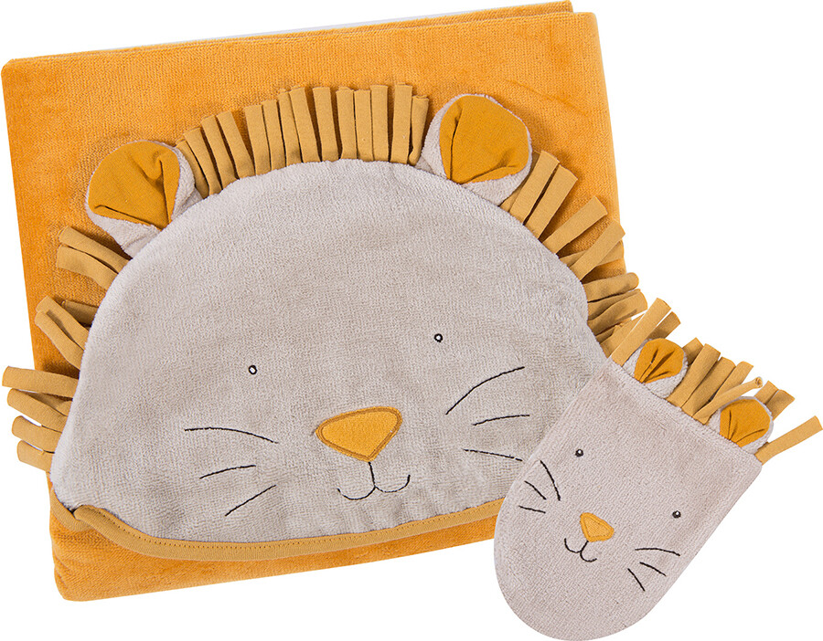 Moulin Roty - Badehåndklæde Deluxe - Løve