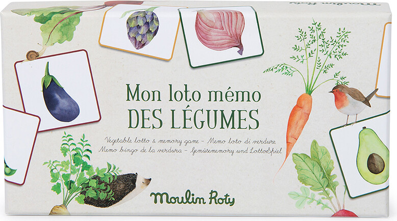 Moulin Roty - Billedlotteri Og Huskespil - Grøntsager