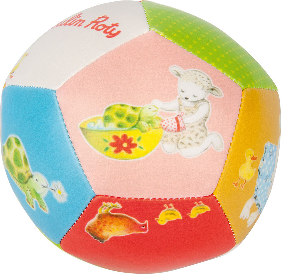 Moulin Roty - Blød Bold Til Børn - Kunstlæder - La Grande Famille