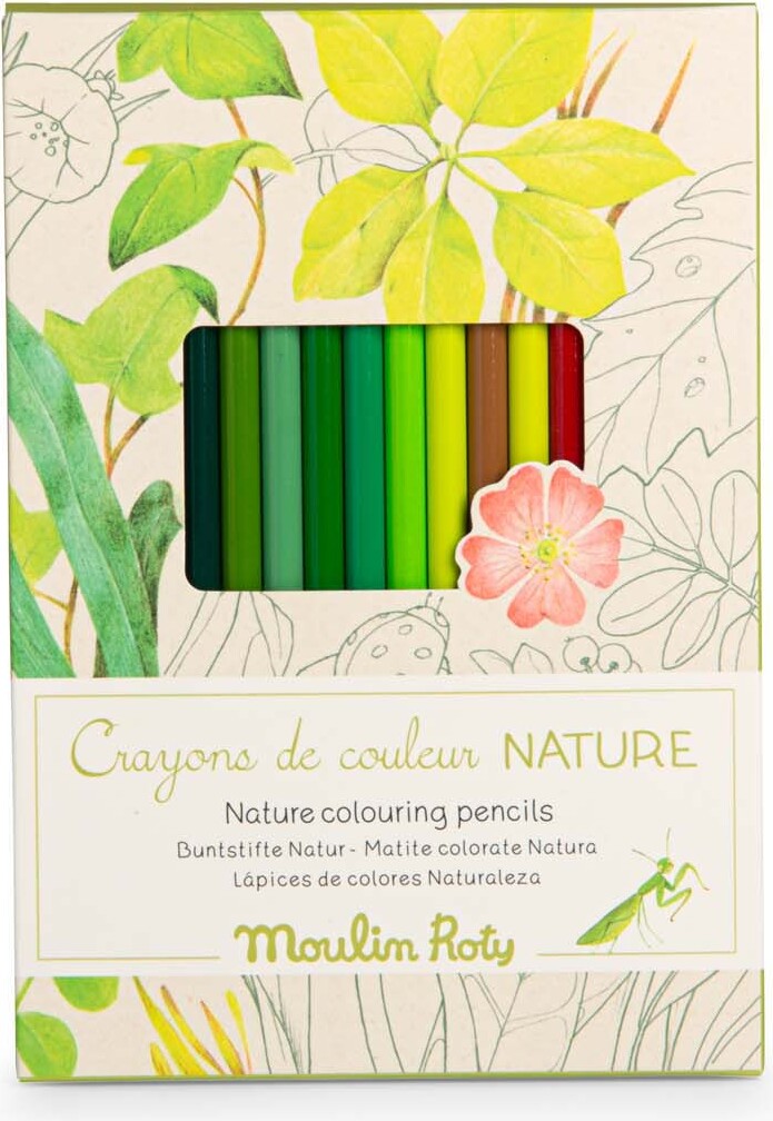 Moulin Roty - Farveblyanter 12 Stk - Natur - Le Jardin Du Moulin