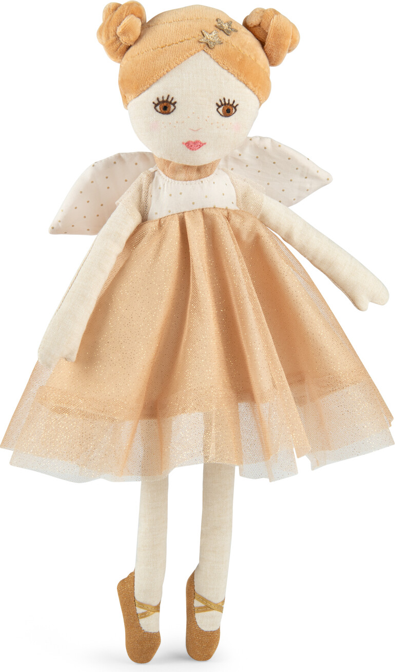 Moulin Roty - Kludedukke - Den Gyldne Fe Mélusine - 39 Cm