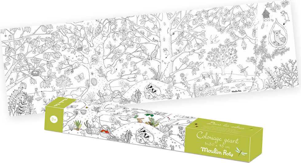 Moulin Roty - Kæmpebanner Til Farvelægning - Botaniker