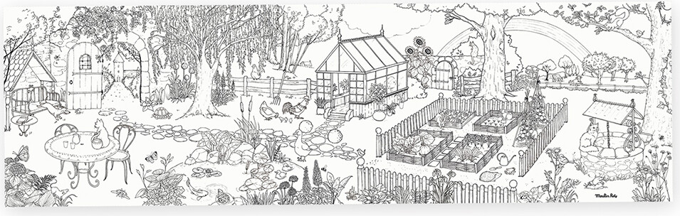 Moulin Roty - Kæmpebanner Til Farvelægning - Gartner