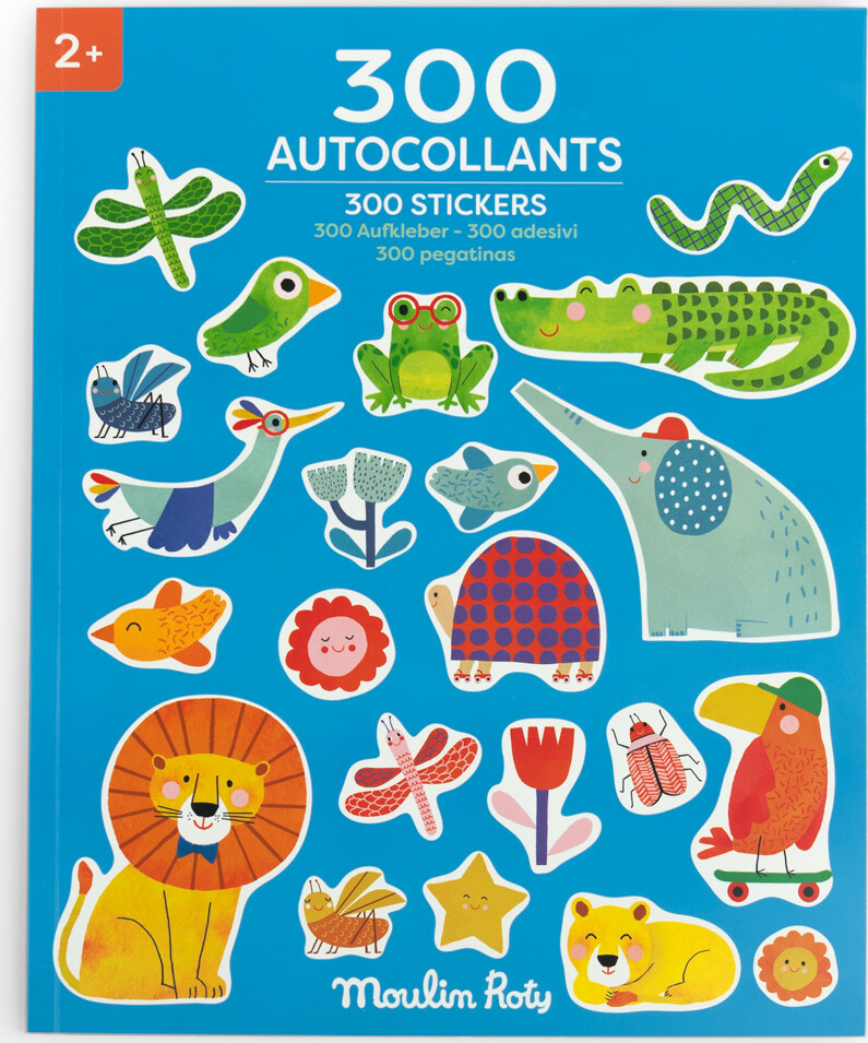 Moulin Roty - Klistermærkebog 300 Stk - Les Toupitis - Bog