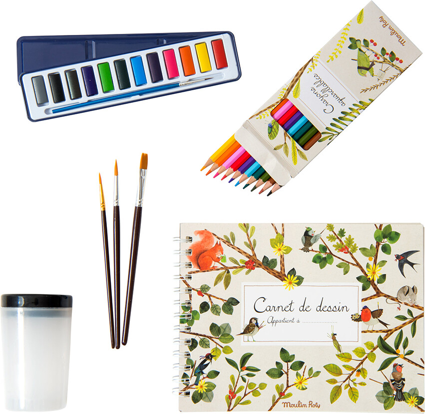 Moulin Roty - Kunstnerkuffert - Akvarel