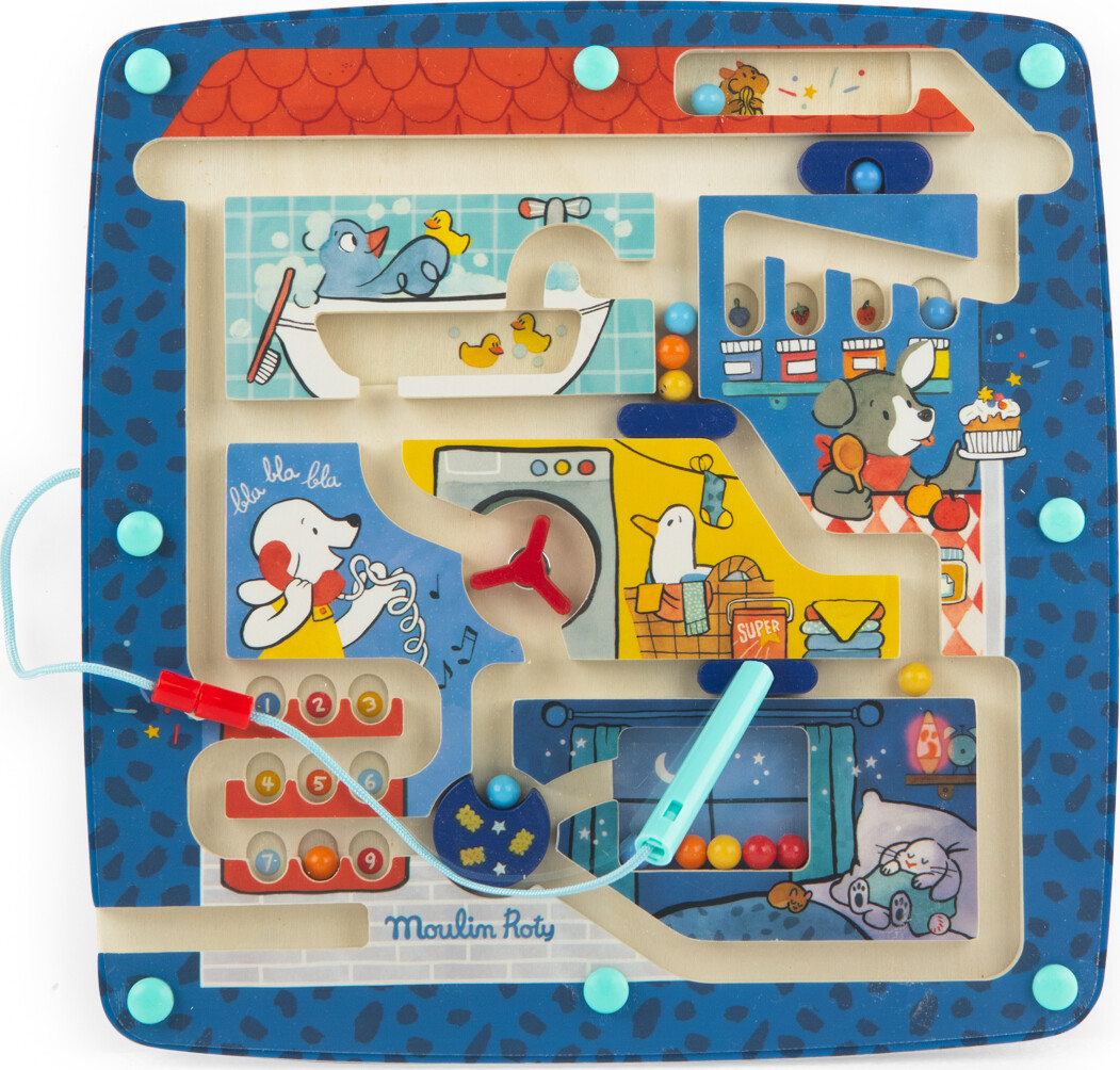 Moulin Roty - Magnetisk Labyrint - Puce Og Pilou