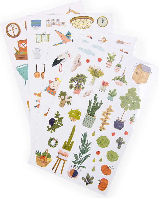 Moulin Roty - Malebog Med 145 Klistermærker - Les Parisiennes - Bog