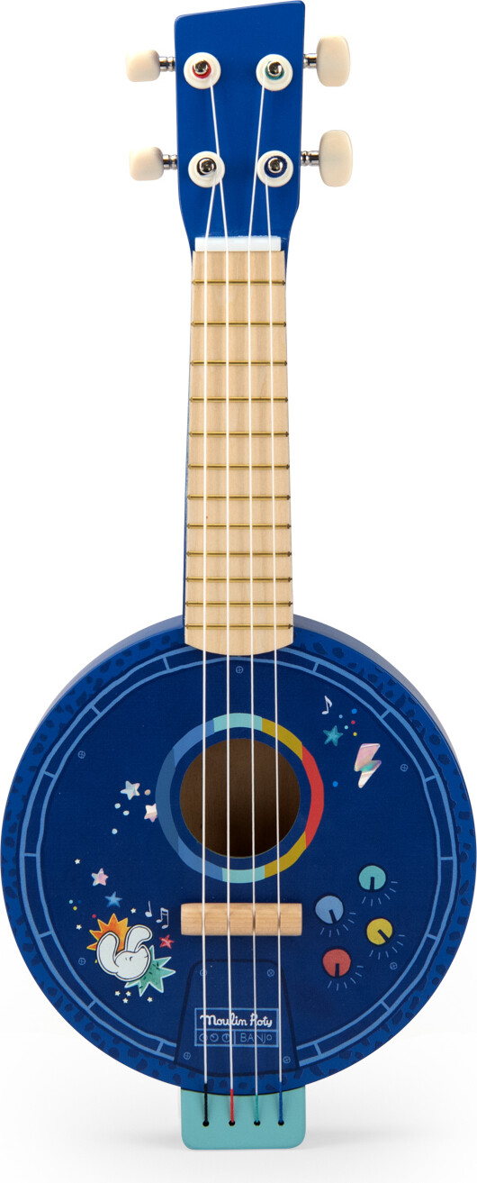 Moulin Roty - Musikinstrument - Banjo - Puce Og Pilou