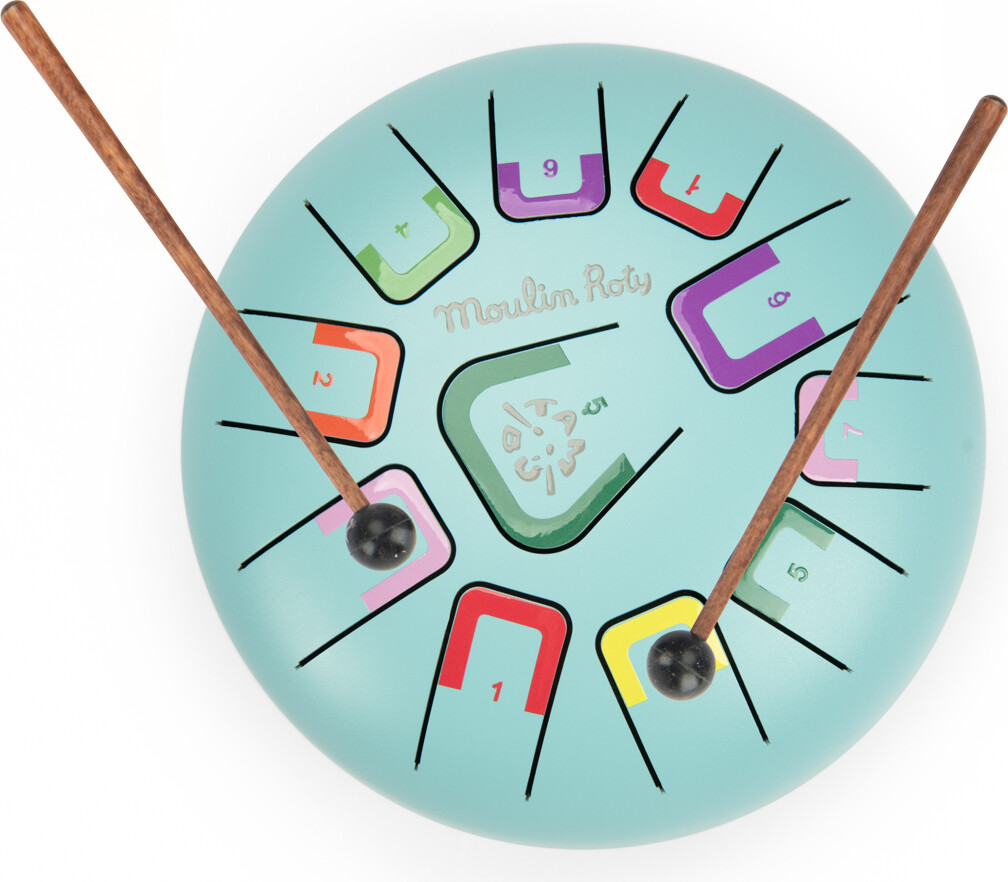 Moulin Roty - Musikinstrument - Tungetromme - Puce Og Pilou