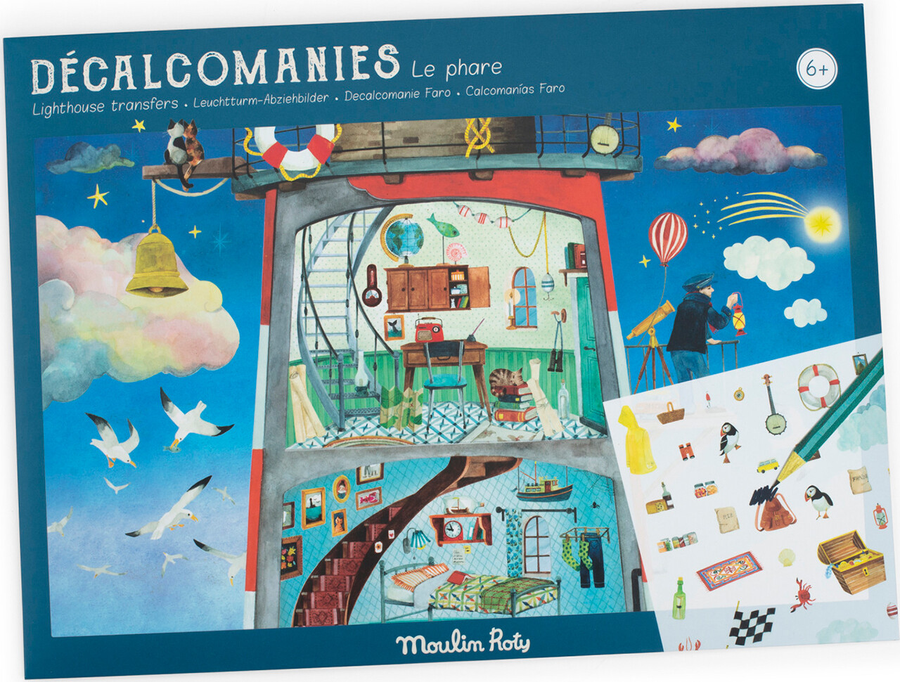 Moulin Roty - Overførselsmærker - Fyrtårn - A L'abordage