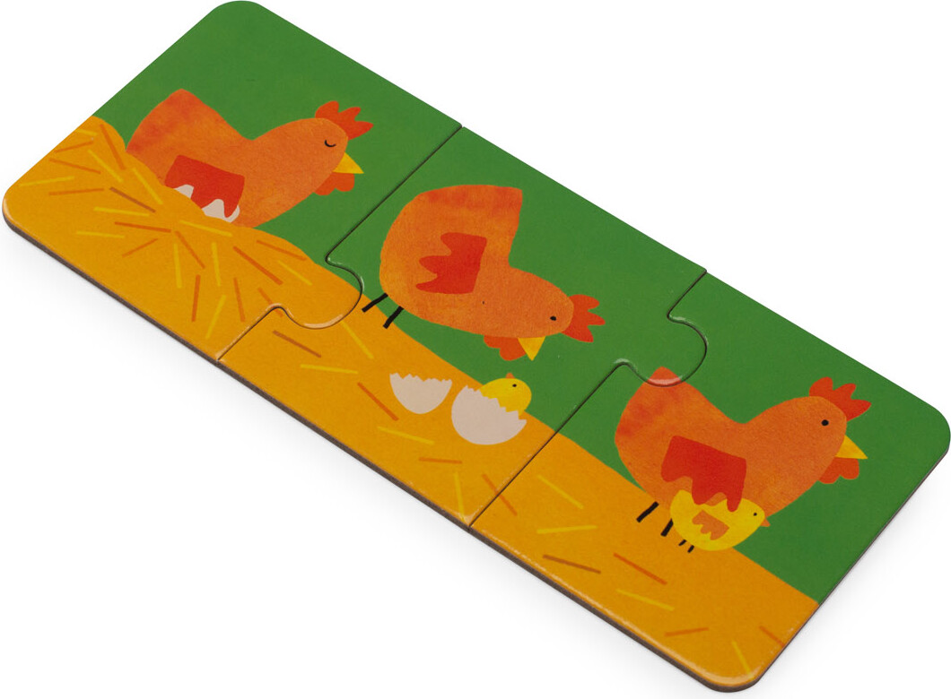 Moulin Roty - Puslespil 10 X 3 Brikker - Les Popipop