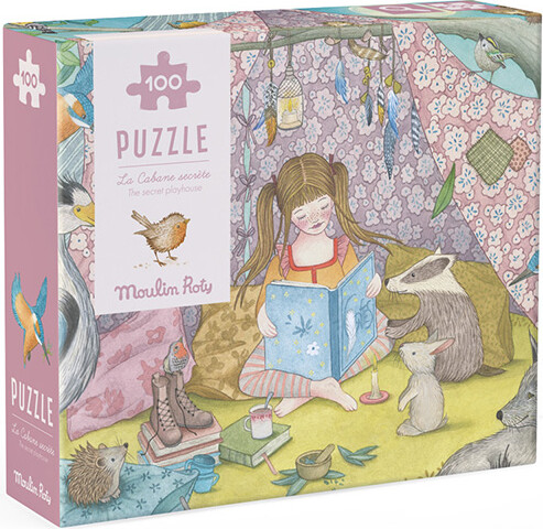 Moulin Roty - Puslespil 100 Brikker - Den Hemmelige Hule - Les Rosalies