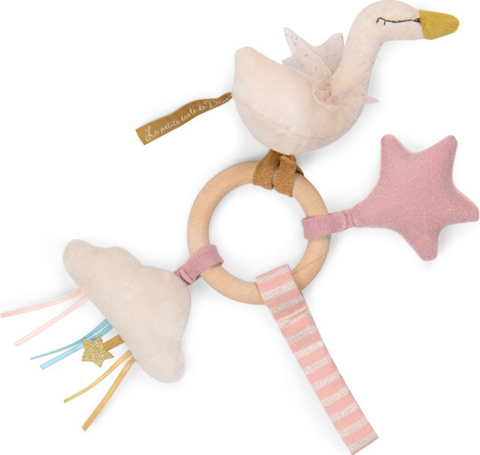 Moulin Roty - Svane Rangle I Træ - La Petite Ecole De Danse