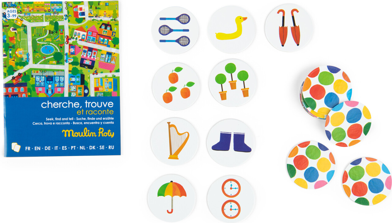 Moulin Roty - Spil - Søg, Find Og Fortæl En Historie - Les Popipop
