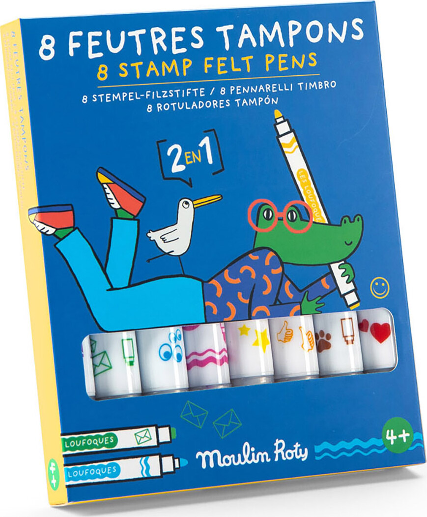 Moulin Roty - Stempeltusser 8 Stk - Les Loufoques