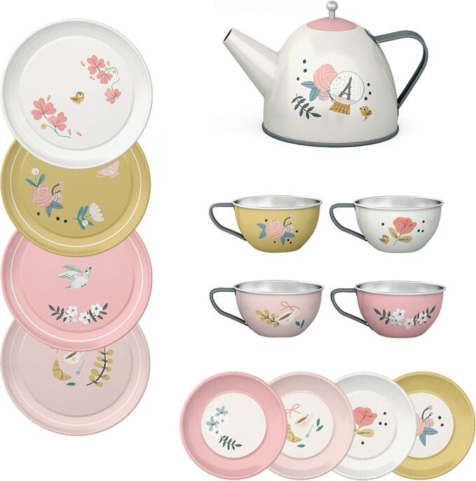 Moulin Roty - Tesæt I Kuffert 14 Dele - Les Parisiennes