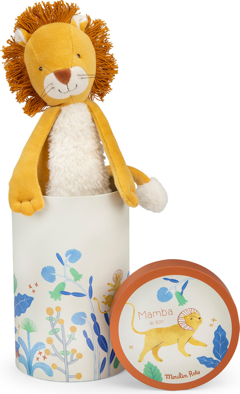 Moulin Roty - Tøjdyr - Løven Mamba 34 Cm - La Forêt Mawa