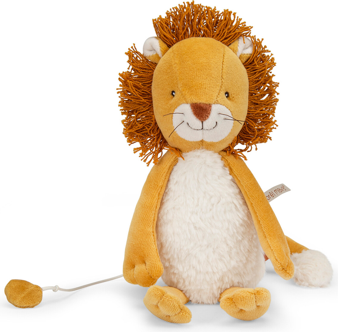 Moulin Roty - Tøjdyr Med Musikoptræk - Løven Mamba 27 Cm - La Forêt Mawa