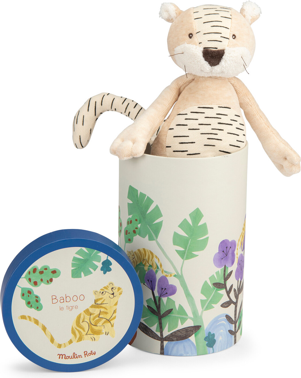 Moulin Roty - Tøjdyr - Tigeren Baboo 34 Cm - La Forêt Mawa